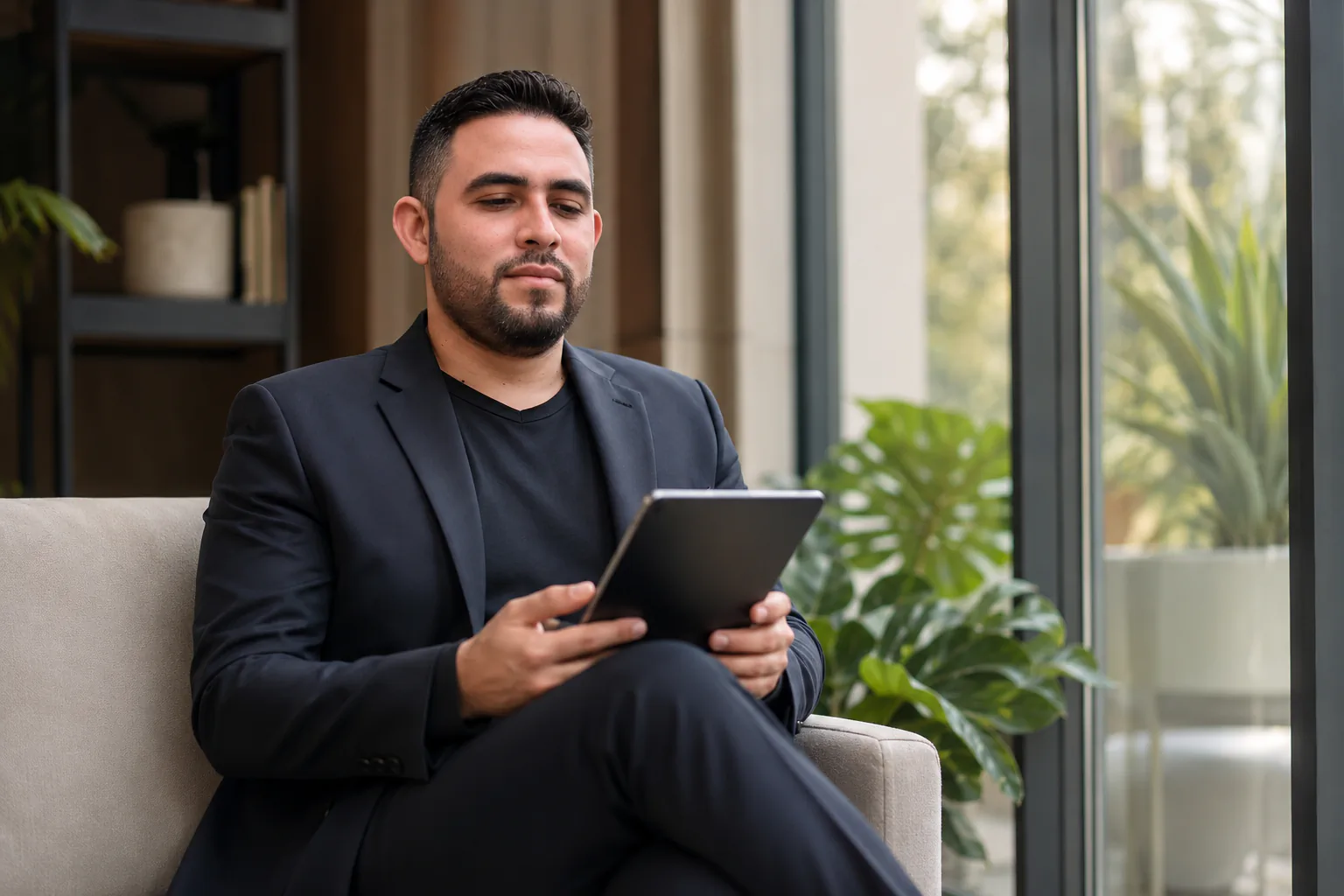 Sito web professionale visualizzato su tablet — design responsive e ottimizzato per SEO